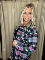 Load image into Gallery viewer, You Do Flannel In Blue FINAL SALE
