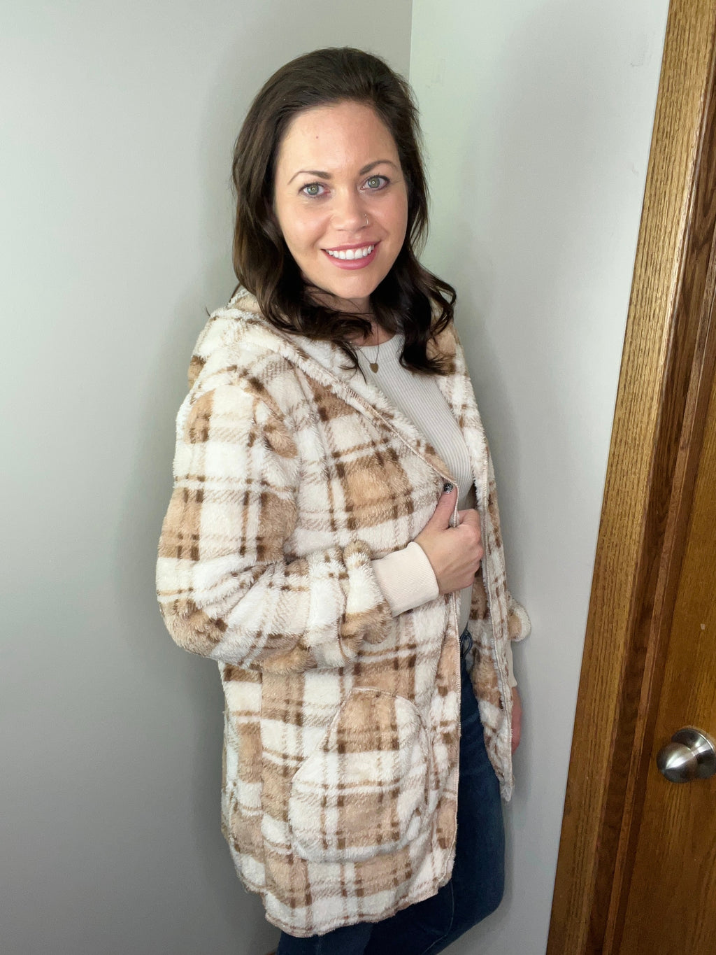Remember Everything Hooded Plaid FINAL SALE