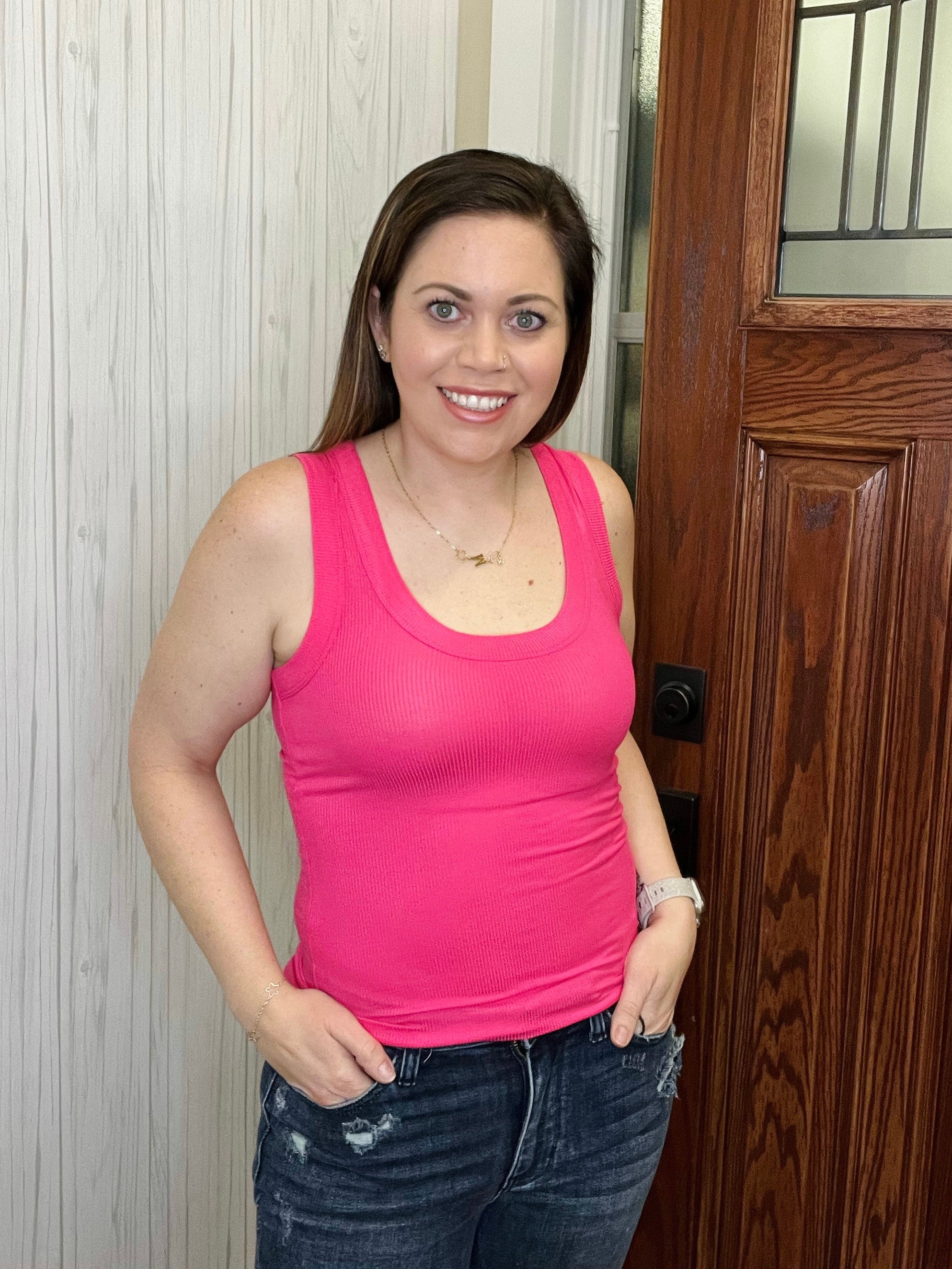 Perfect Tank In Fuchsia FINAL SALE