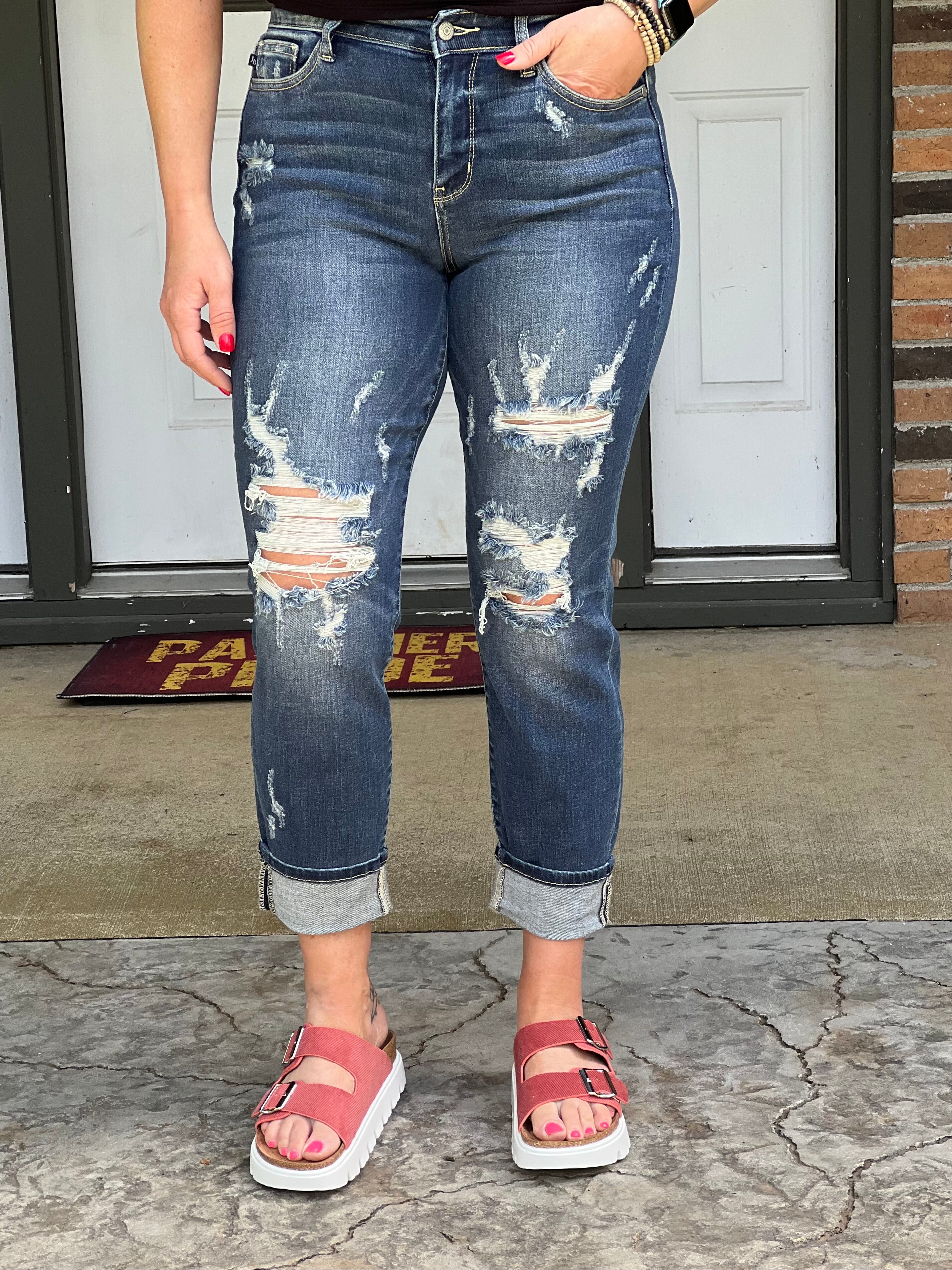 The Wren Boyfriend Jeans by Judy Blue