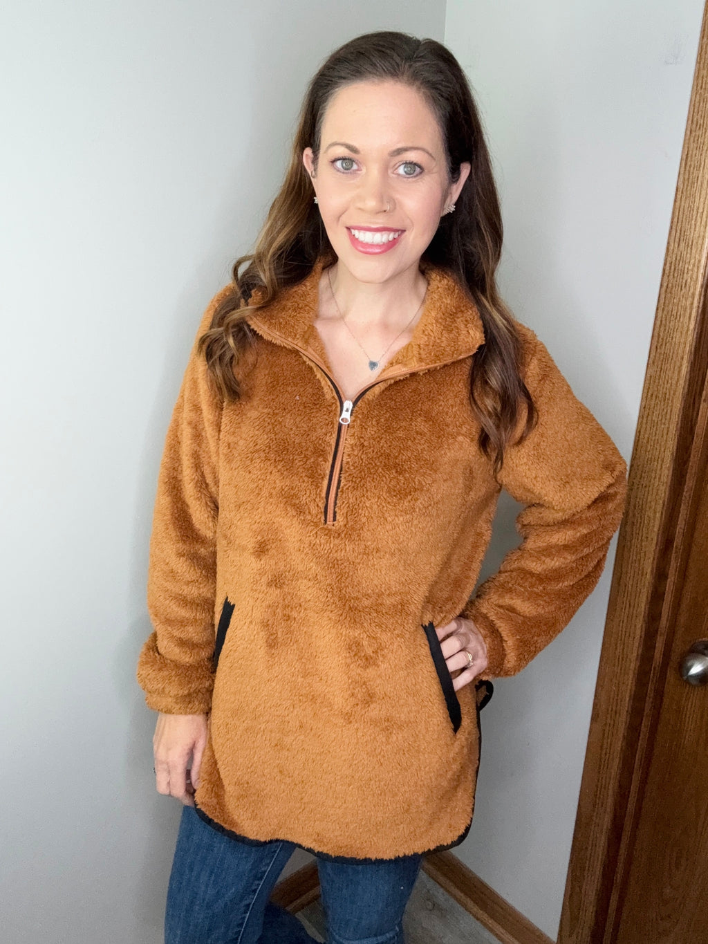 The Camel Teddy Sherpa Pullover FINAL SALE
