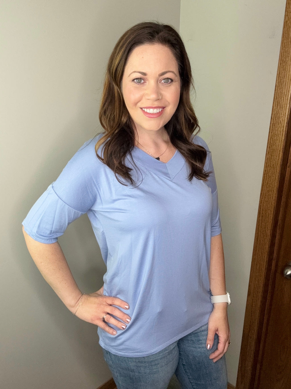 Remember Me Top In Denim FINAL SALE