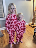 Load image into Gallery viewer, Kids Heart Pajama Set
