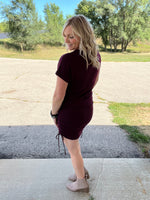 Load image into Gallery viewer, She&#39;s Basic Dress In Wine
