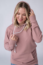 Load image into Gallery viewer, Kacey Ribbed Hoodie - Rose
