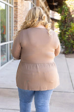 Load image into Gallery viewer, Long Sleeve Sarah Ruffle - Mocha
