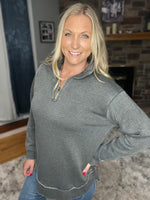 Load image into Gallery viewer, Mineral Wash Quarter Zip Baylor Weekender
