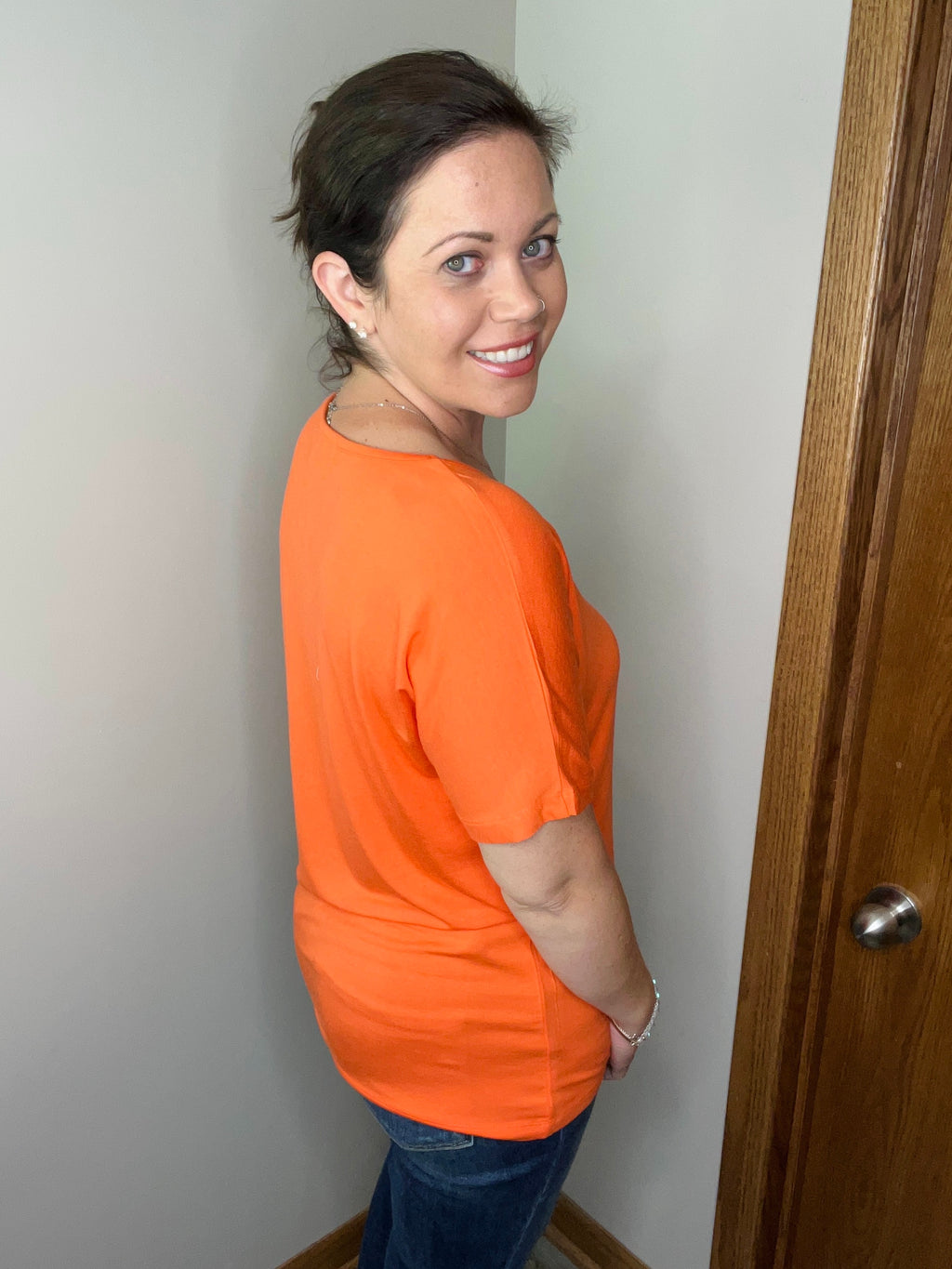 Chloe Cozy Tee in Orange