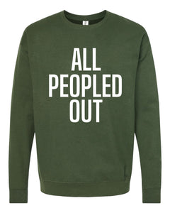 All Peopled Out Crewneck