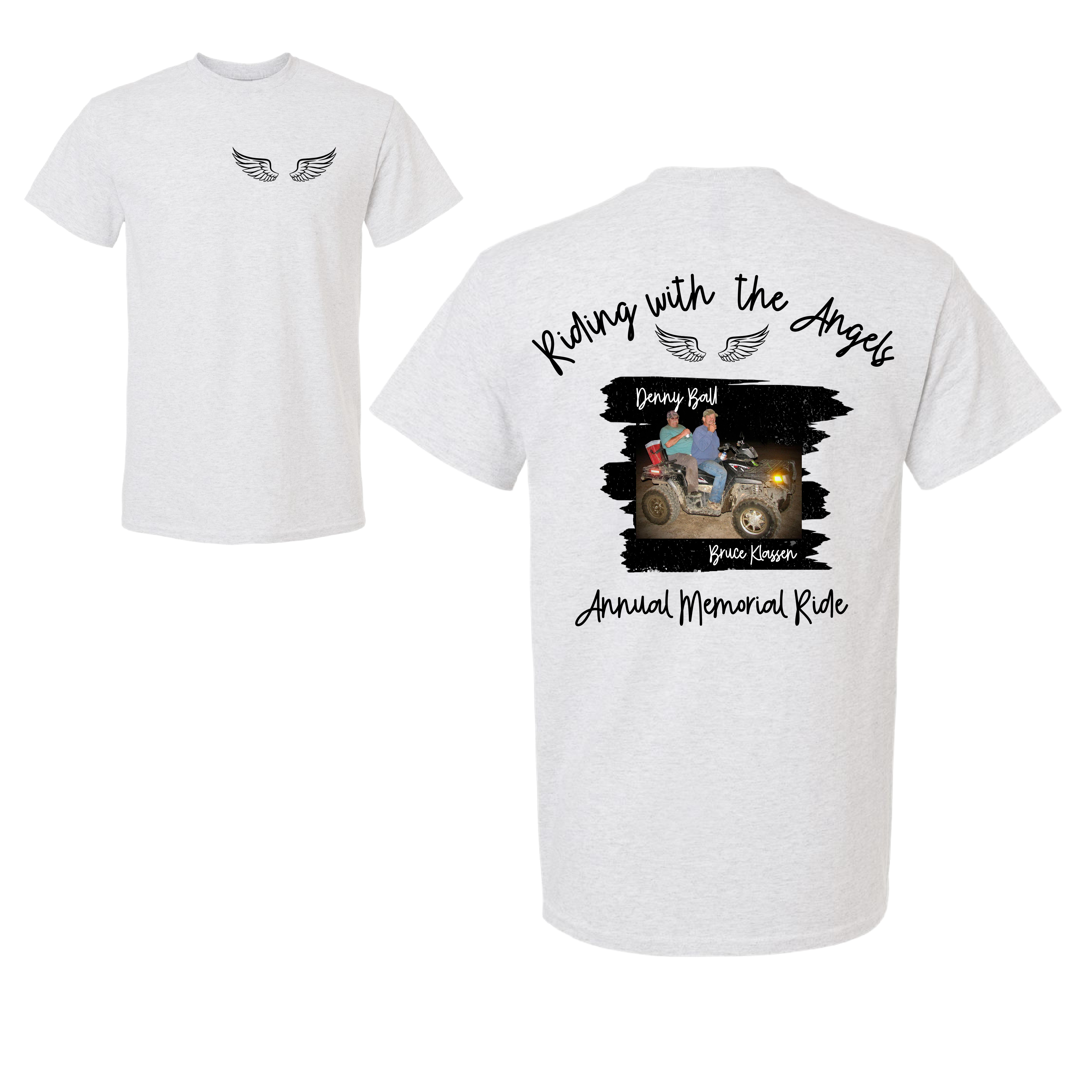 Riding With the Angels Annual Memorial Ride Tee- 5 colors!