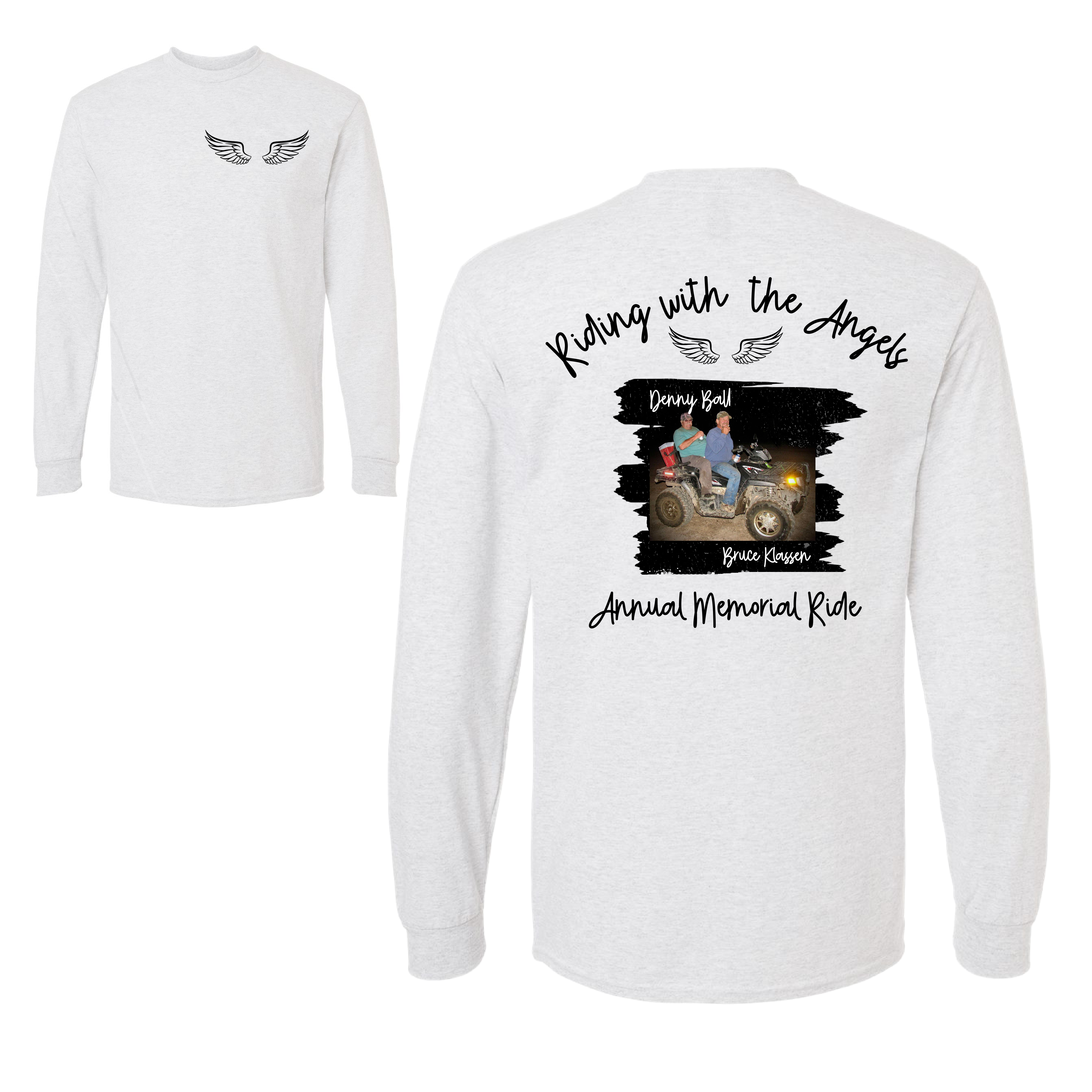 Riding With the Angels Annual Memorial Ride Long Sleeve- 5 colors!