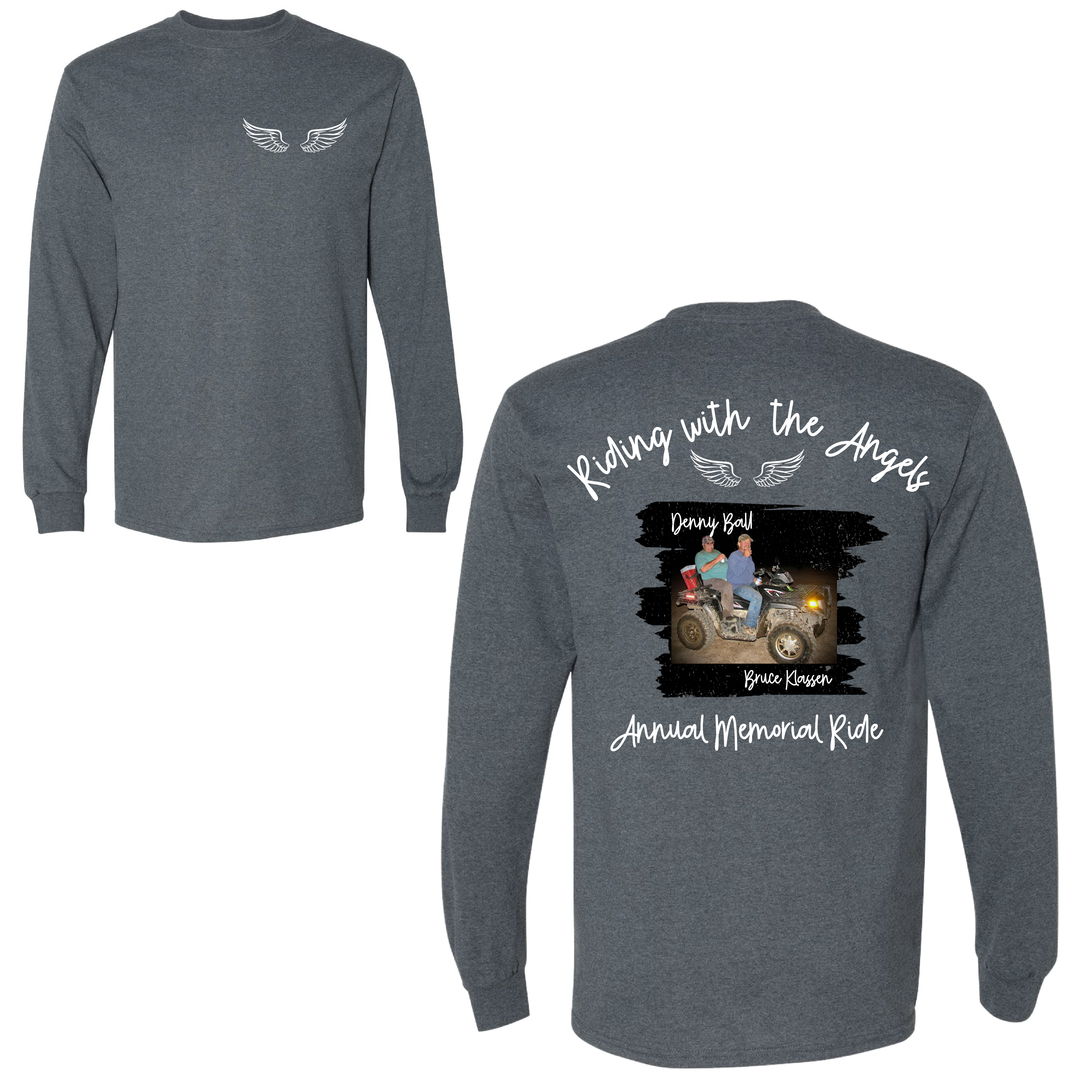 Riding With the Angels Annual Memorial Ride Long Sleeve- 5 colors!