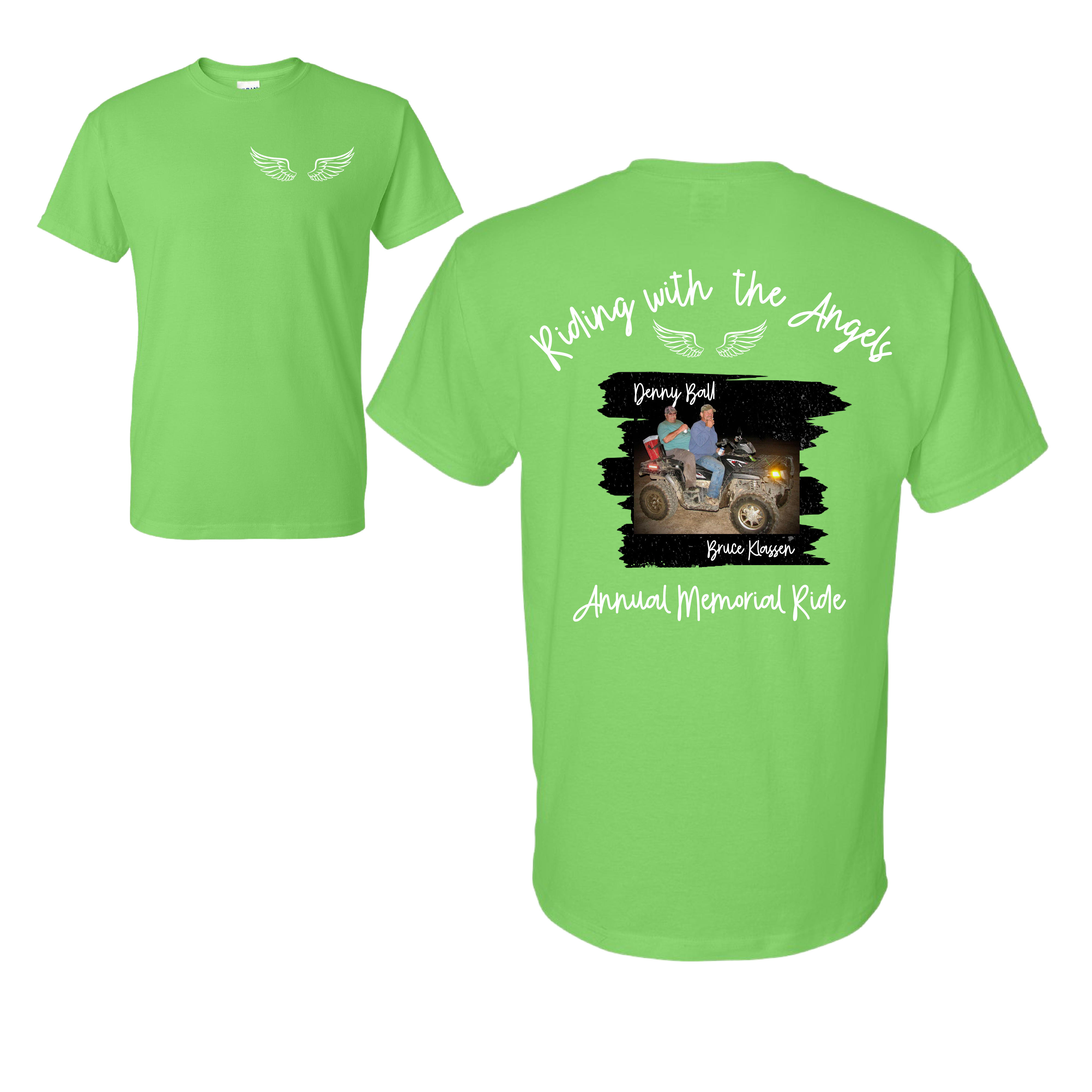 Riding With the Angels Annual Memorial Ride Tee- 5 colors!