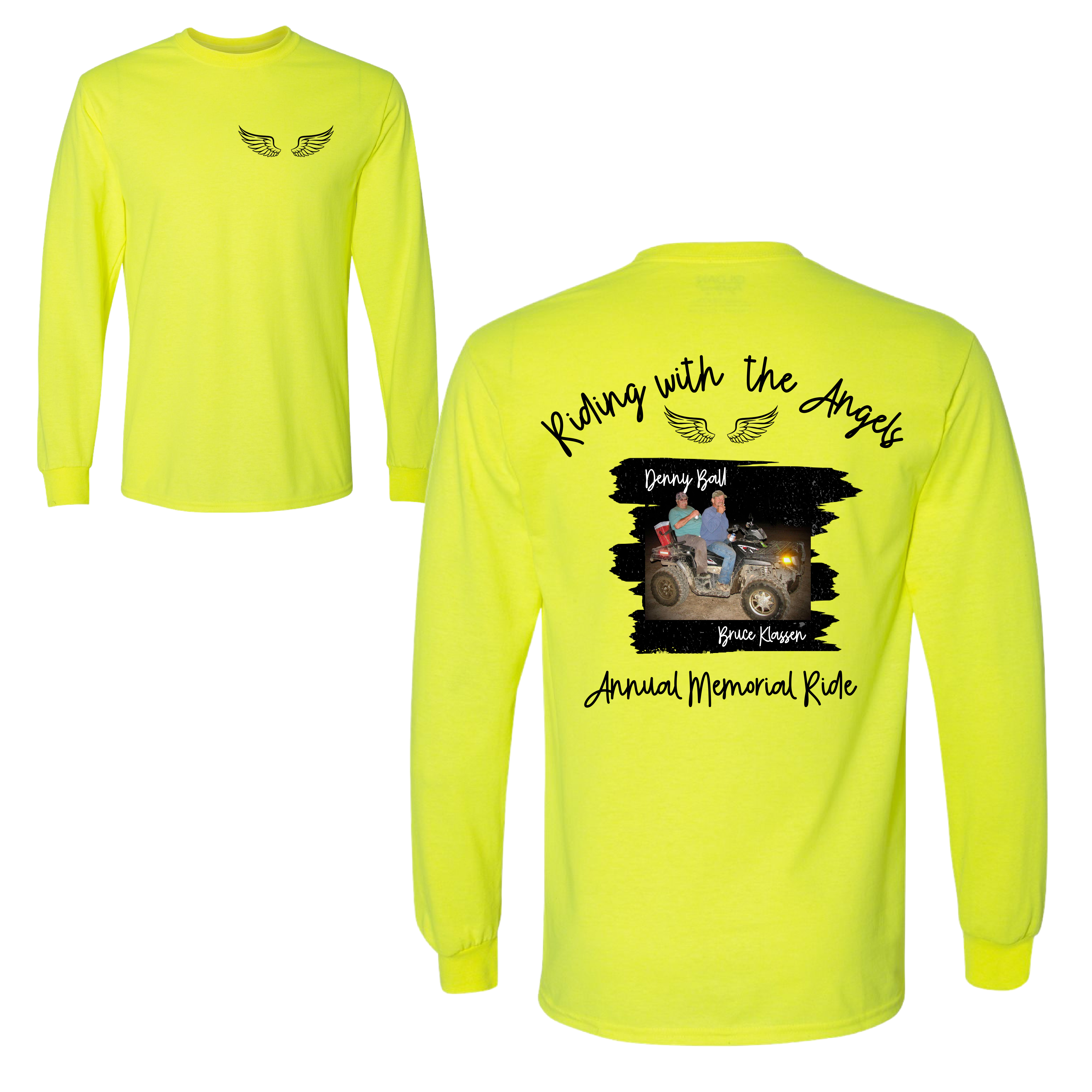 Riding With the Angels Annual Memorial Ride Long Sleeve- 5 colors!