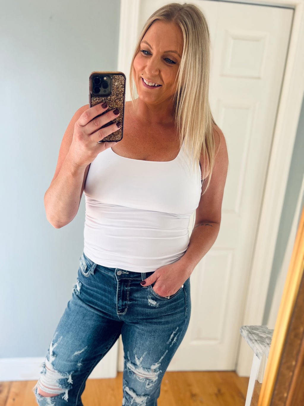 Back To Basics Tank In White