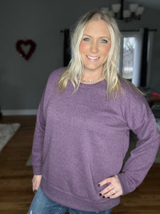 One Way Pullover In Purple