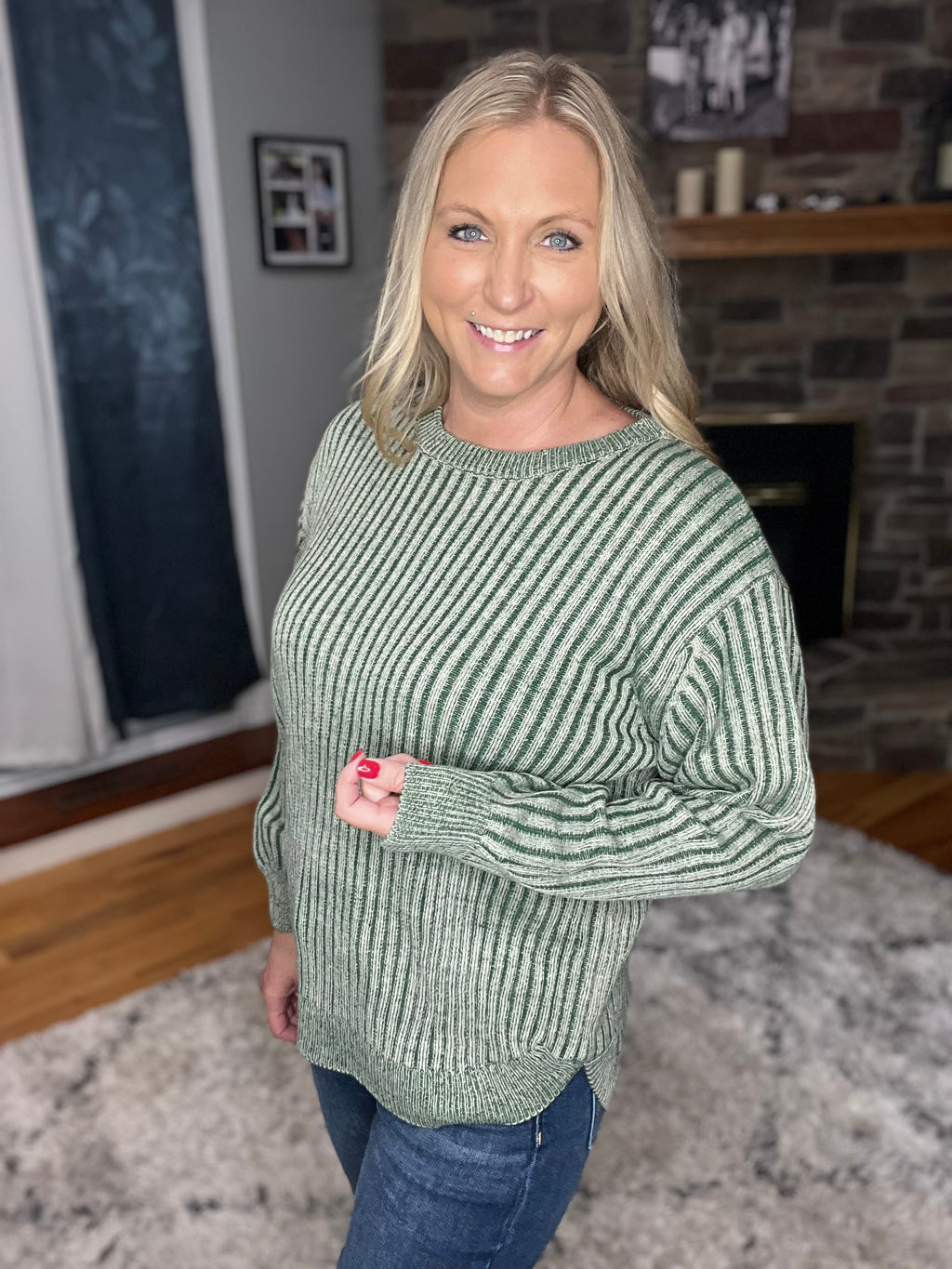 Existence Sweater in Dark Green FINAL SALE