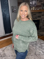 Load image into Gallery viewer, Existence Sweater in Dark Green
