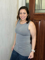 Load image into Gallery viewer, Sienna Scoop Neck Tank in Gray
