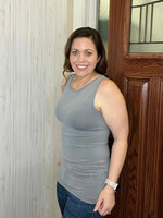 Load image into Gallery viewer, Sienna Scoop Neck Tank in Gray
