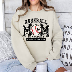 Baseball Mom Hoodie, Pullover, or Tee in Tan