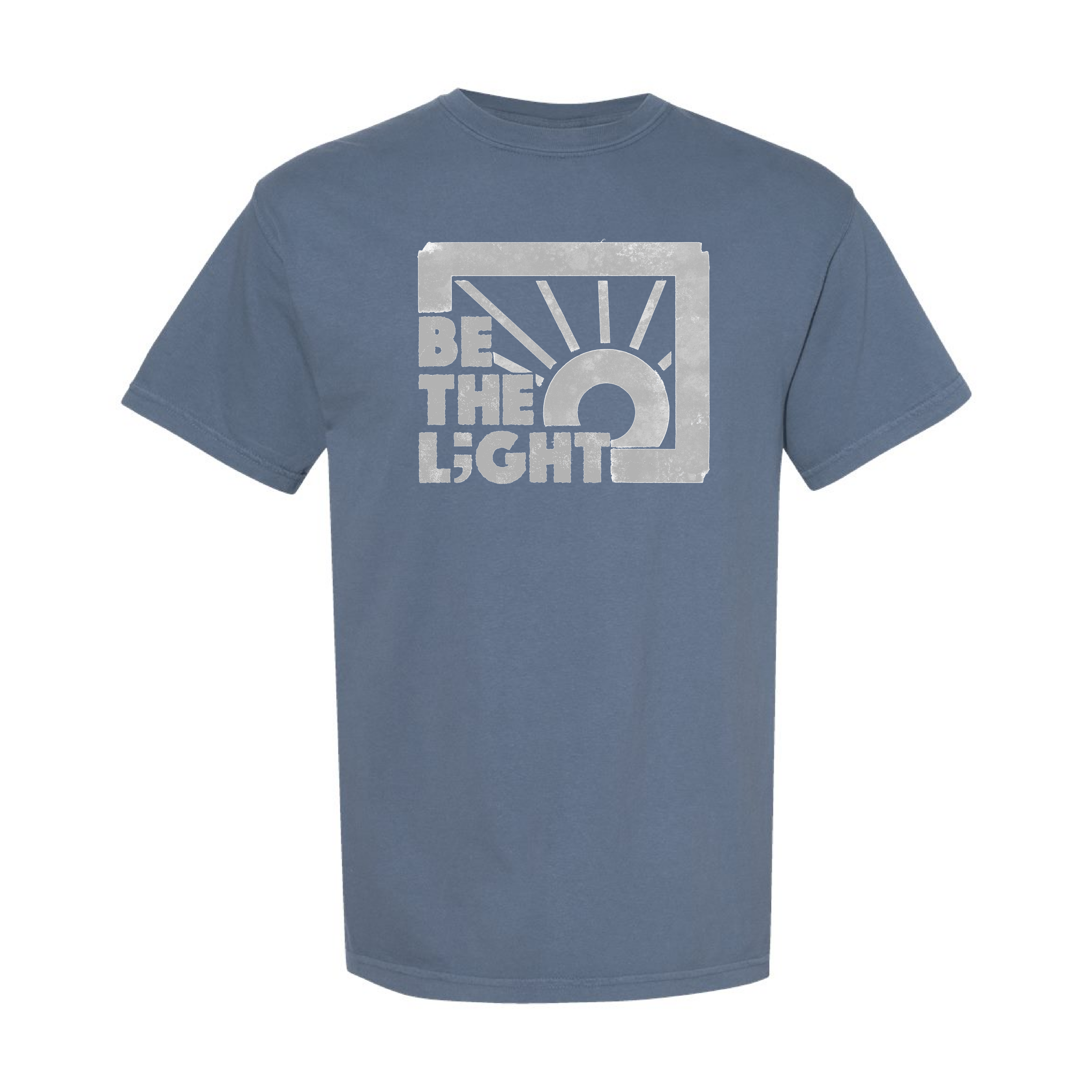 Be the Light Tee in Blue Jean