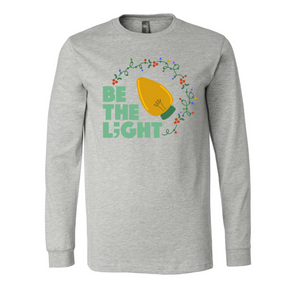 Be The L;ght Holiday Bulb in Gray