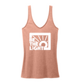 Be The Light V Neck Tank in Rose