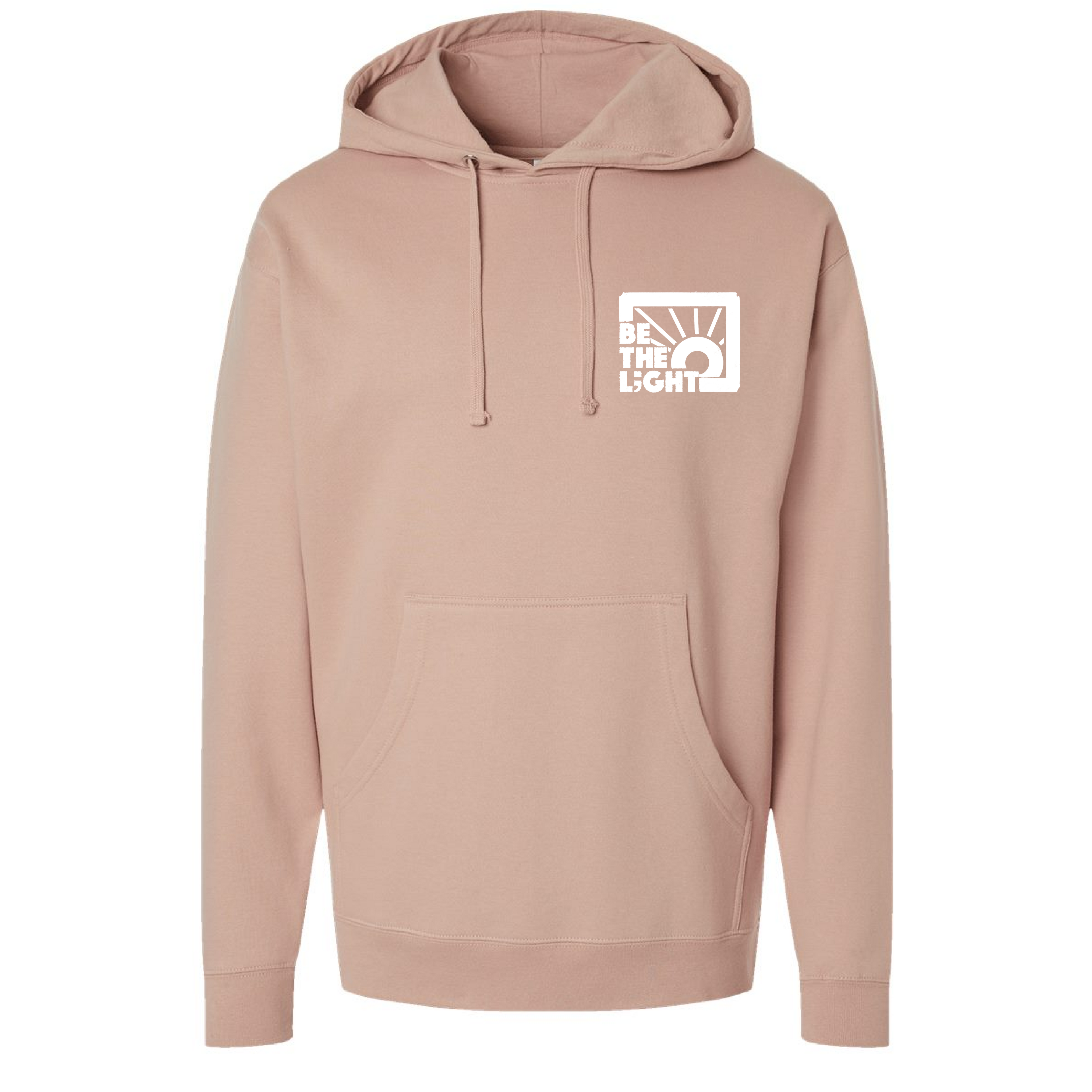 Be the Light Hoodie in Pigment Dusty Pink