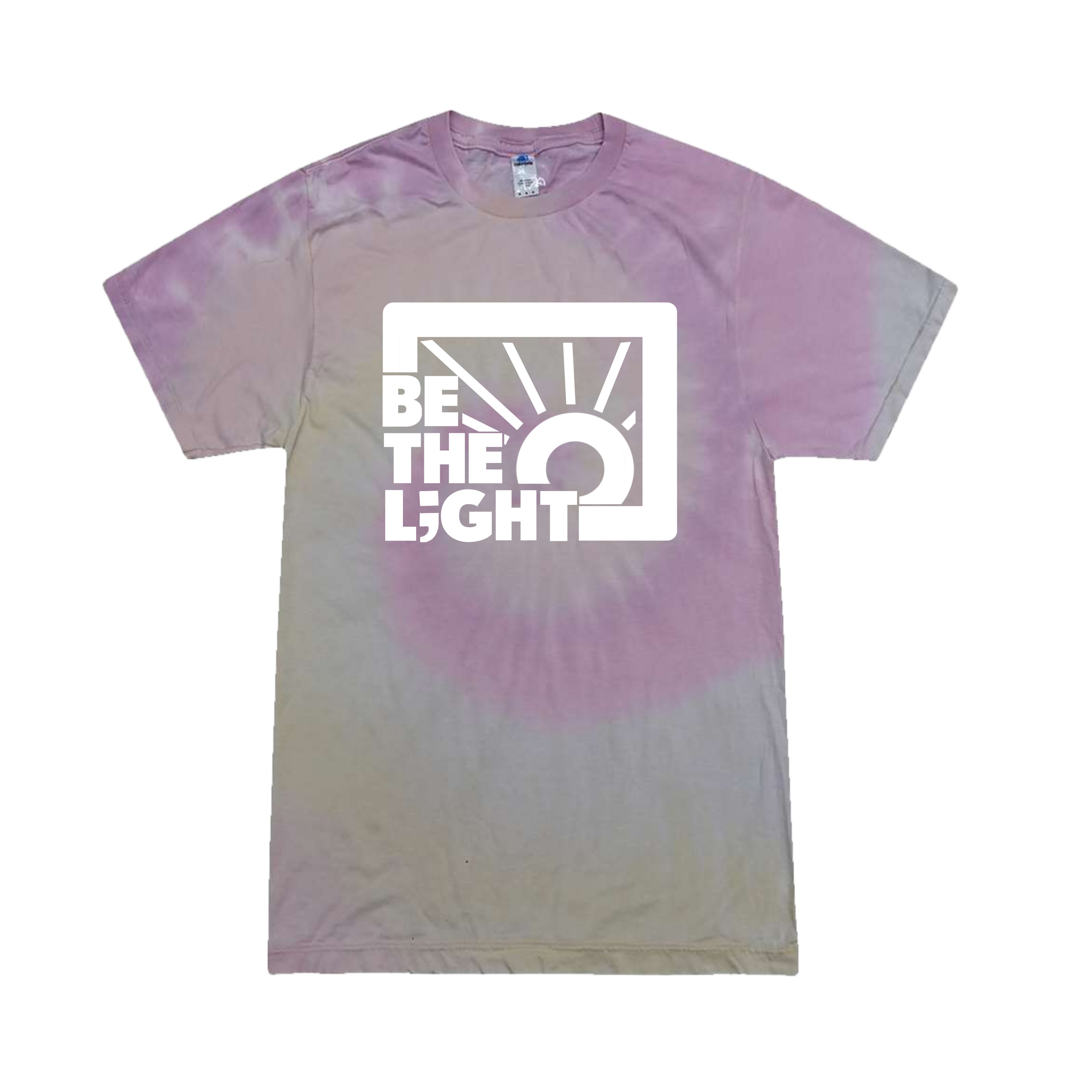 Be The Light Tee in Rose Tie Dye
