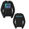 Be the Light Teal and Purple Crewneck