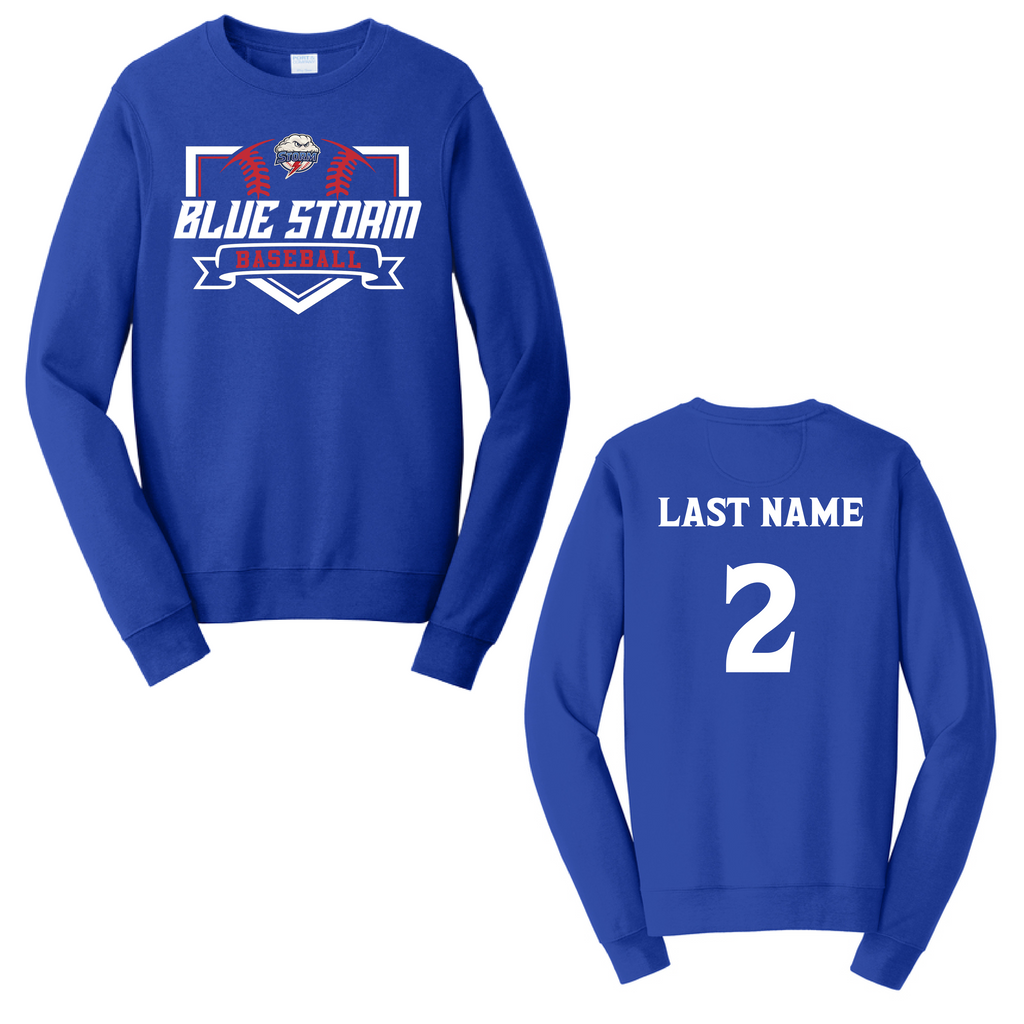 Blue Storm Baseball Home Plate Design