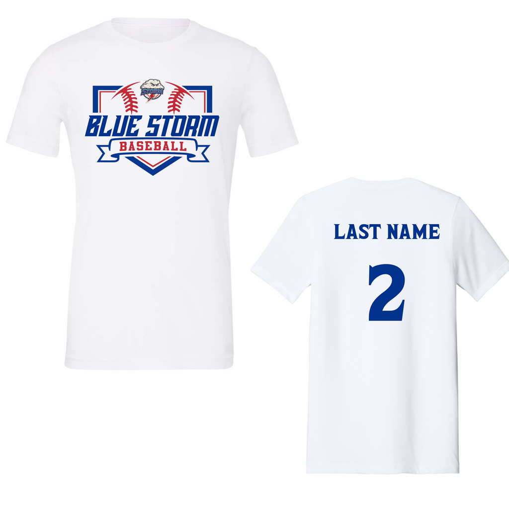 Blue Storm Baseball Home Plate Design