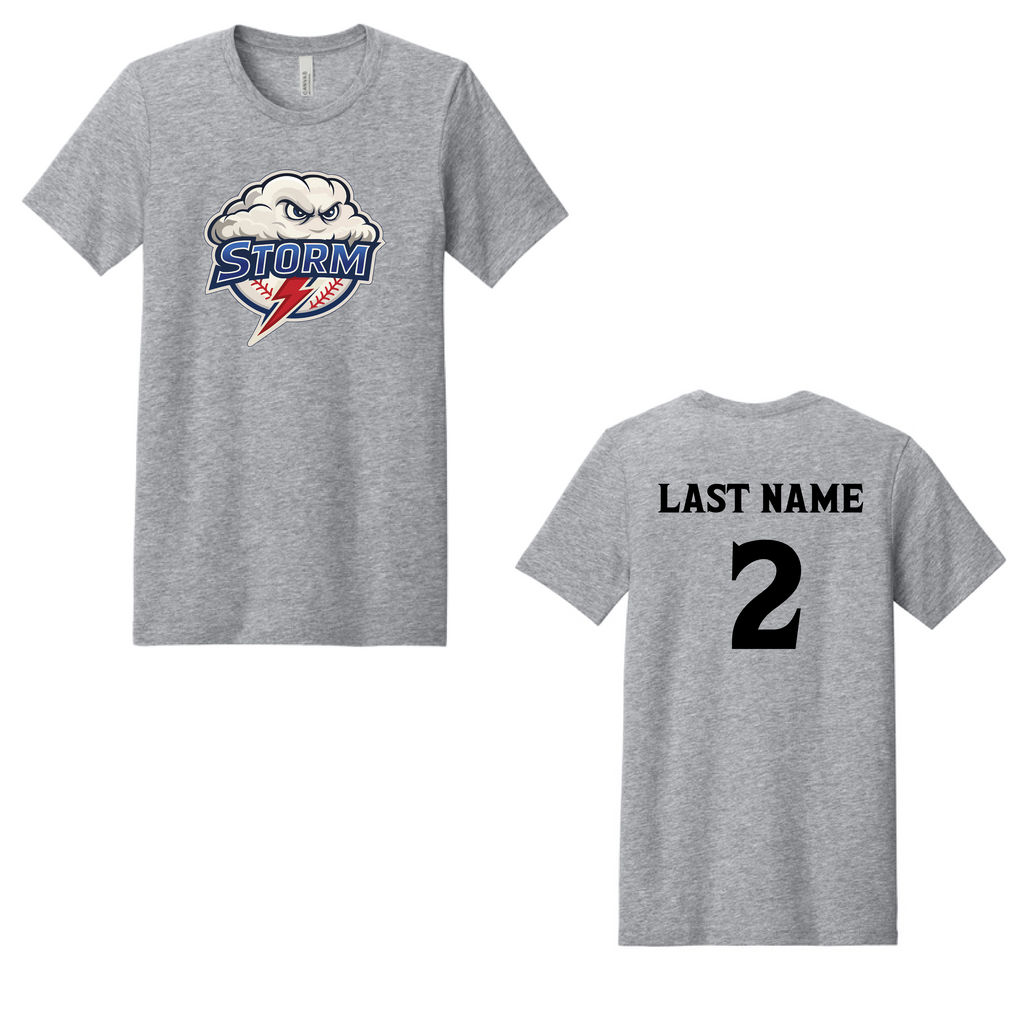 Blue Storm Baseball Logo