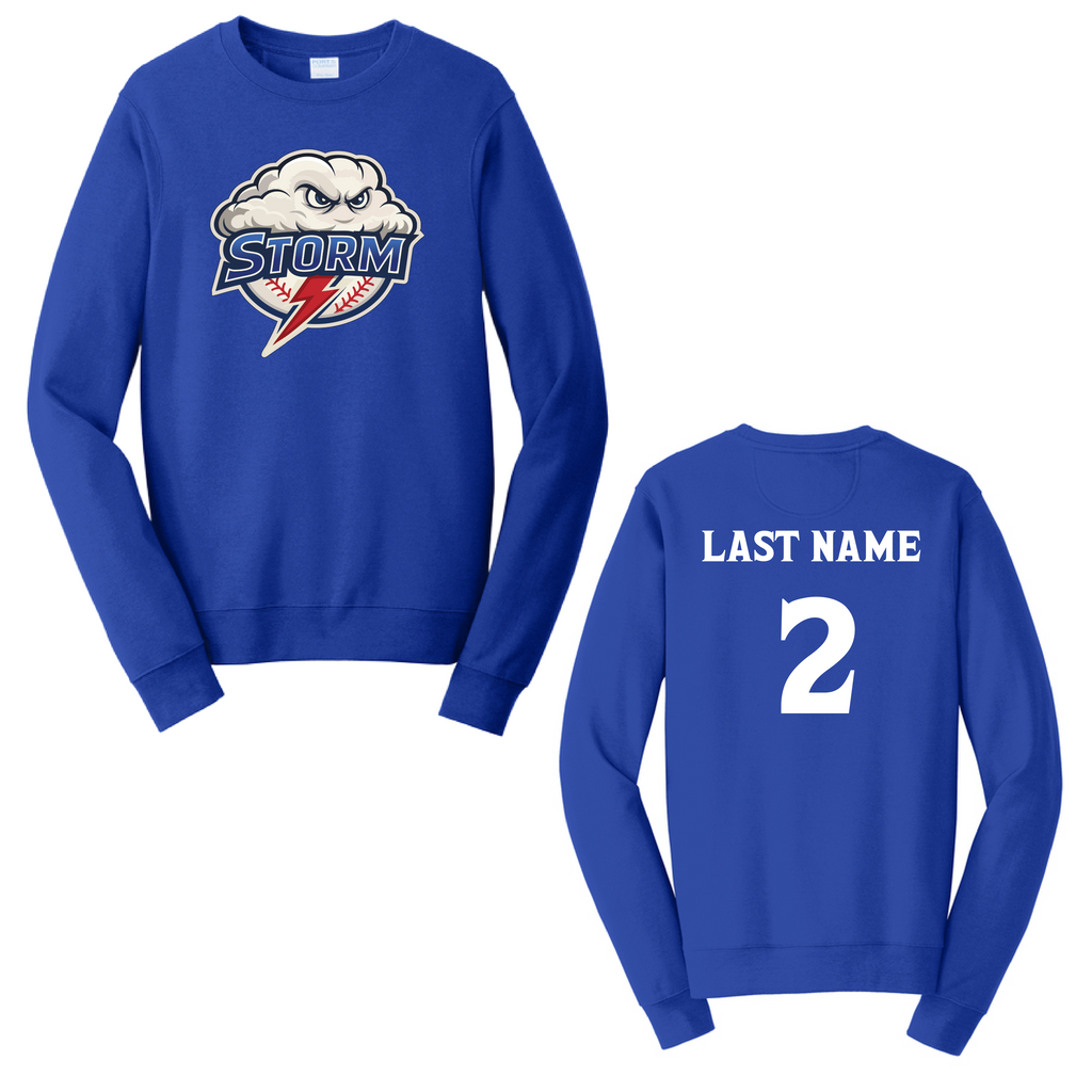 Blue Storm Baseball Logo