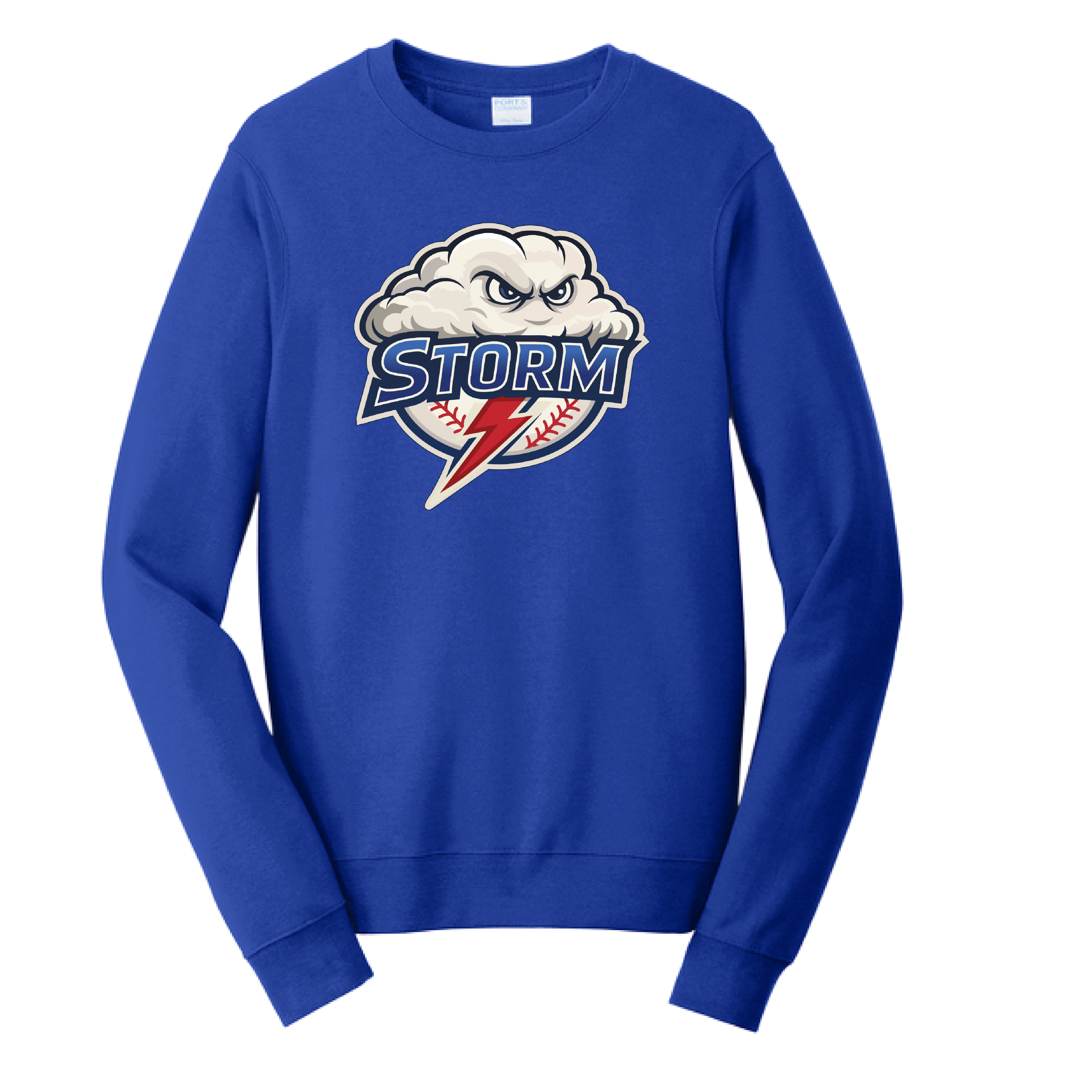 Blue Storm Baseball Logo