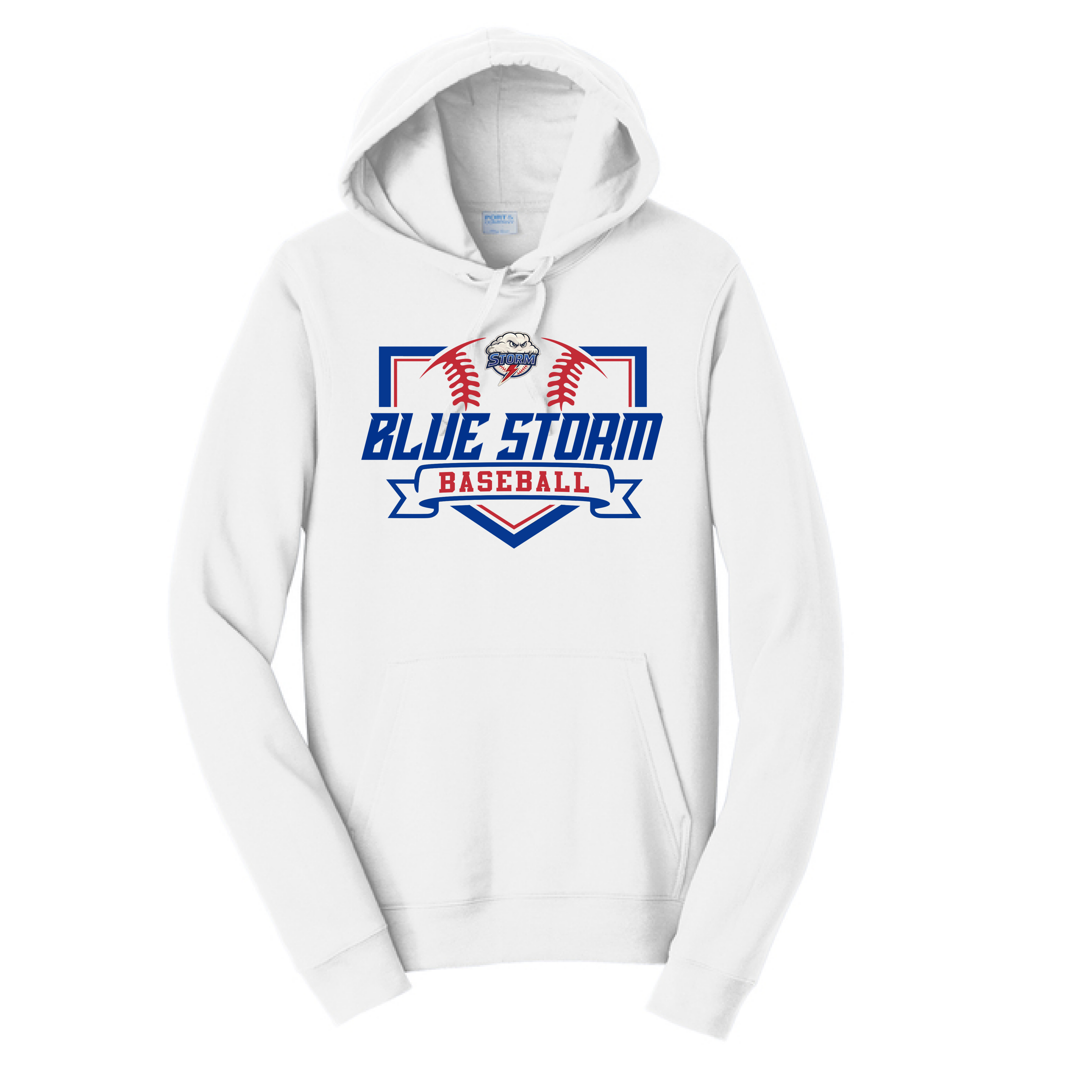 Blue Storm Baseball Home Plate Design