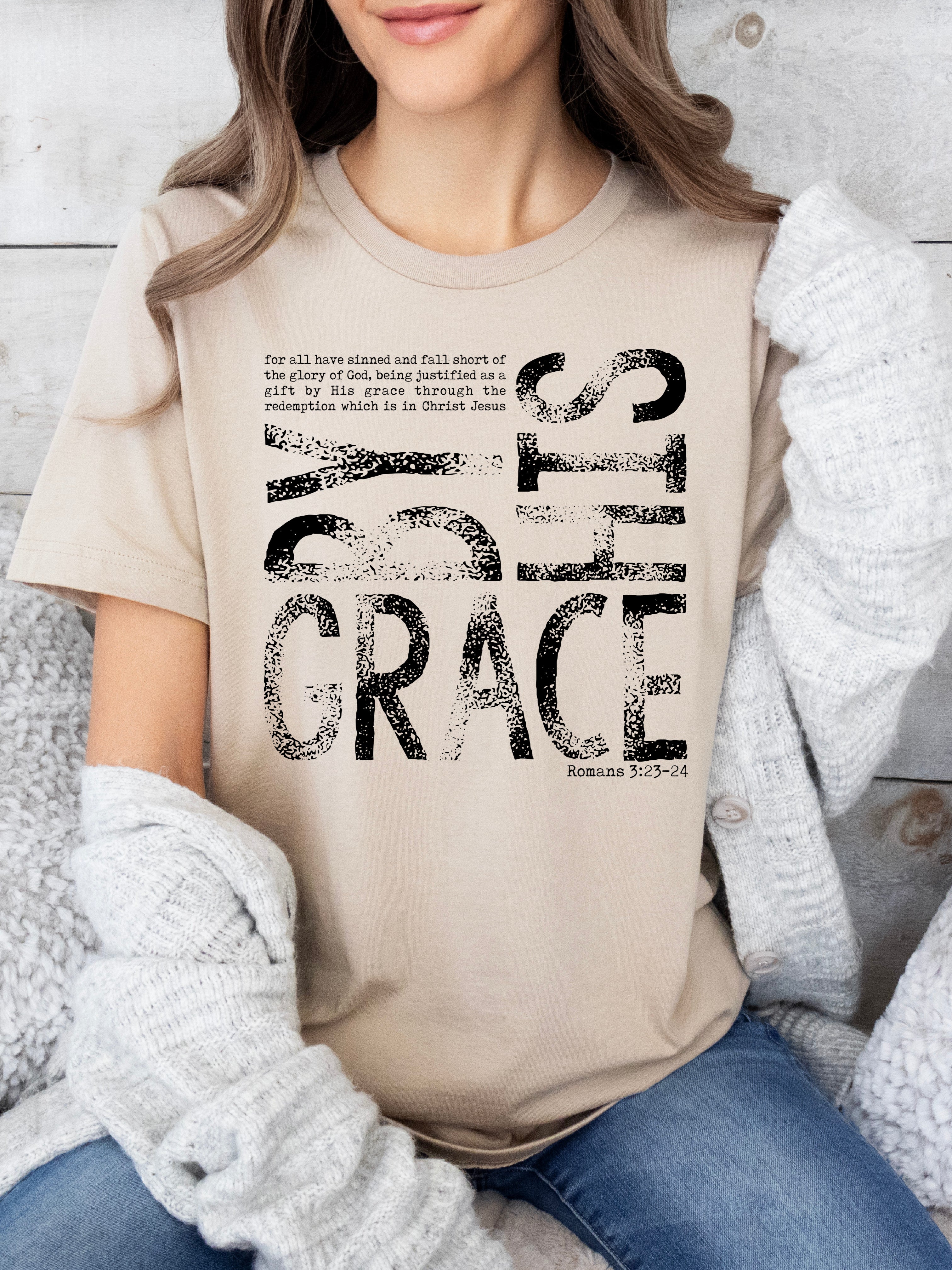 By His Grace Tee {More Colors}