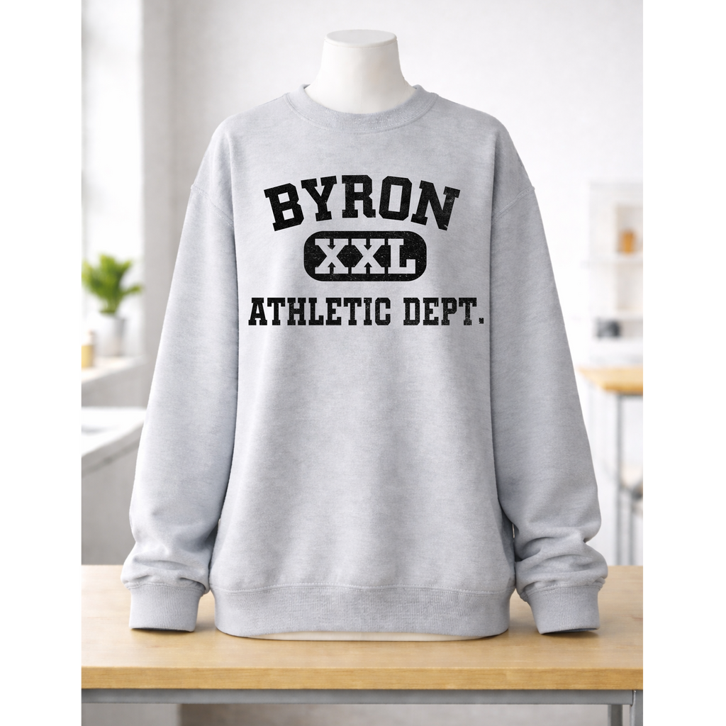 Byron Athletic Dept Crew or Hoodie