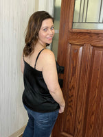 Load image into Gallery viewer, Satin Tank In Black
