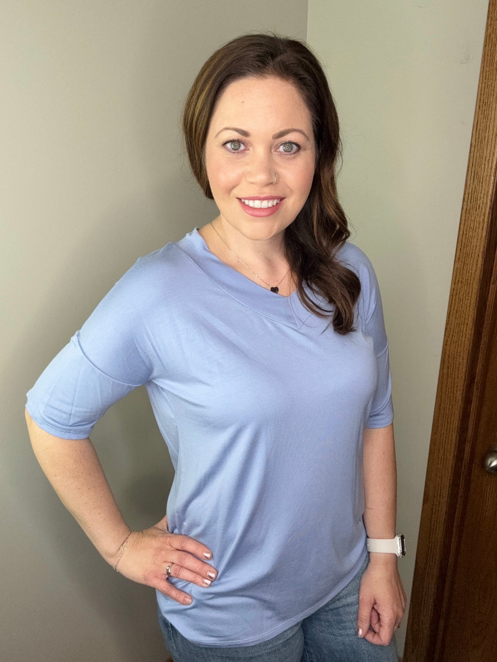 Remember Me Top In Denim FINAL SALE