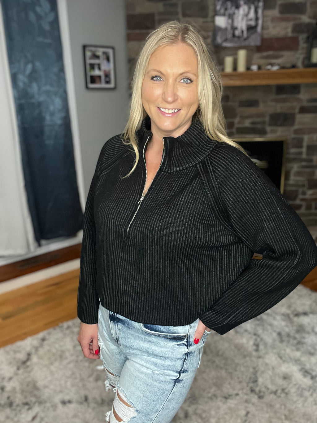 In the Vault Sweater in Black FINAL SALE