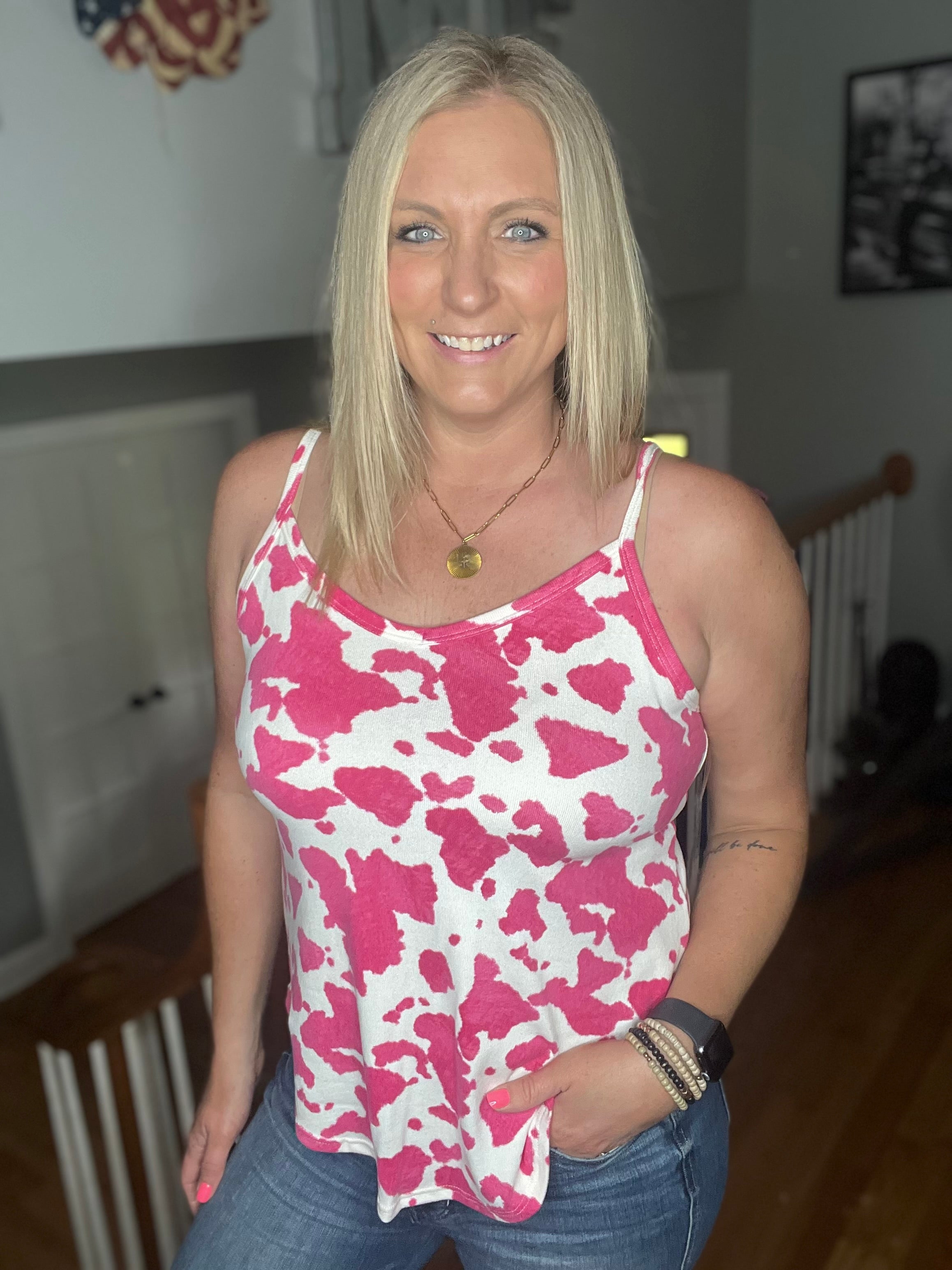 Pink Splash Tank FINAL SALE