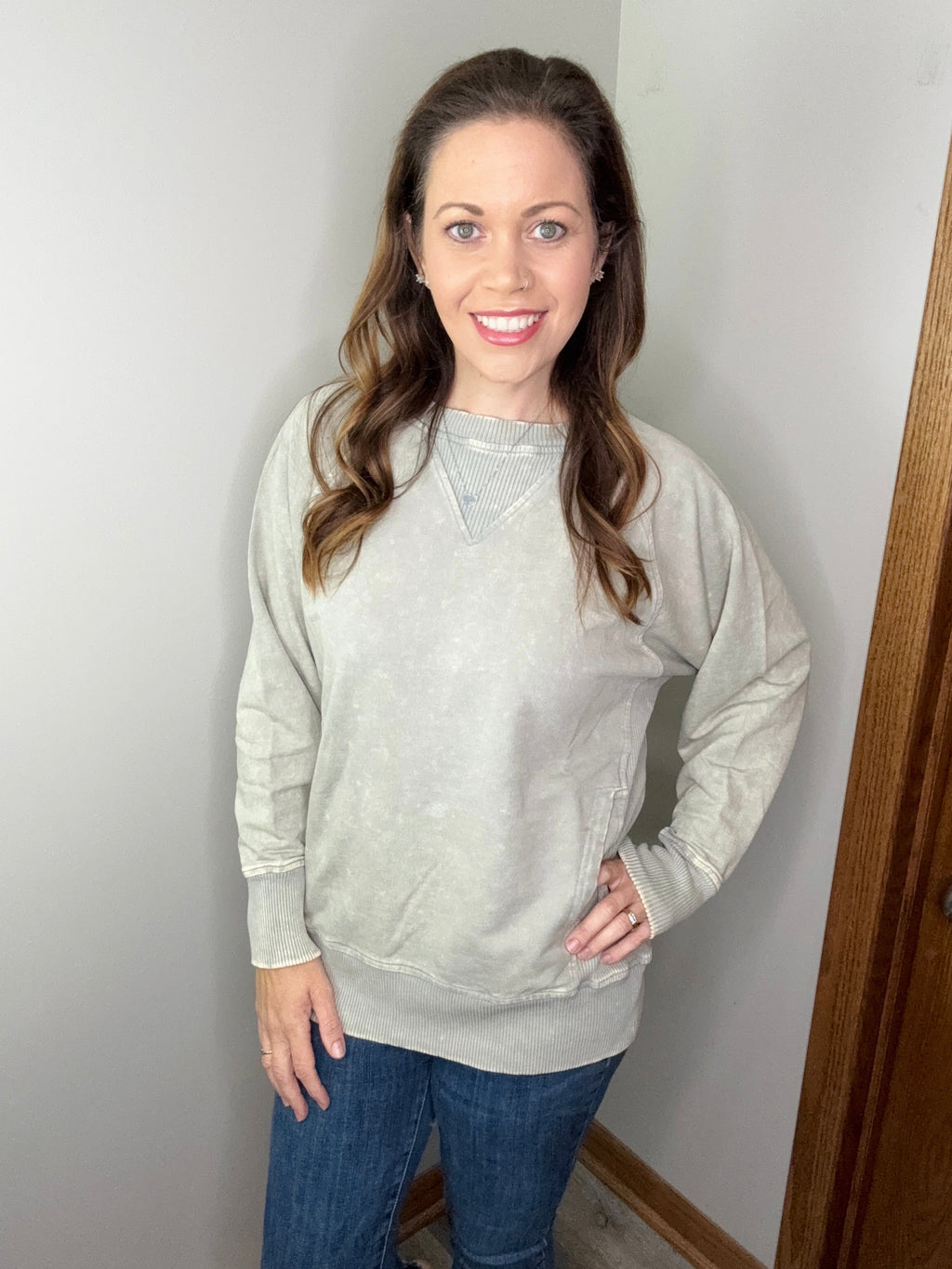 Spark Interest Pullover in Sleet