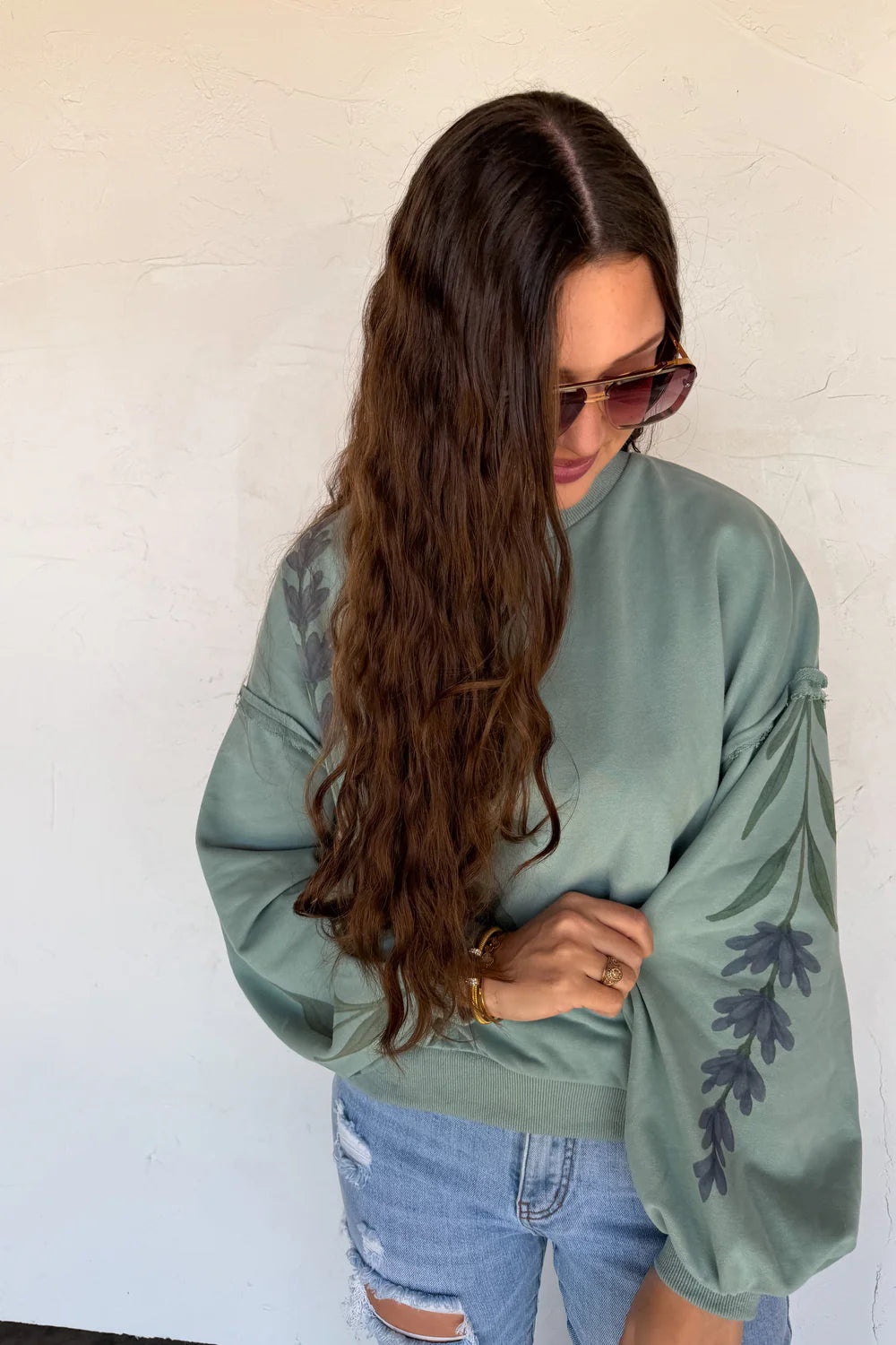 {Pre-Order} Spring Floral Pullover-Two Styles