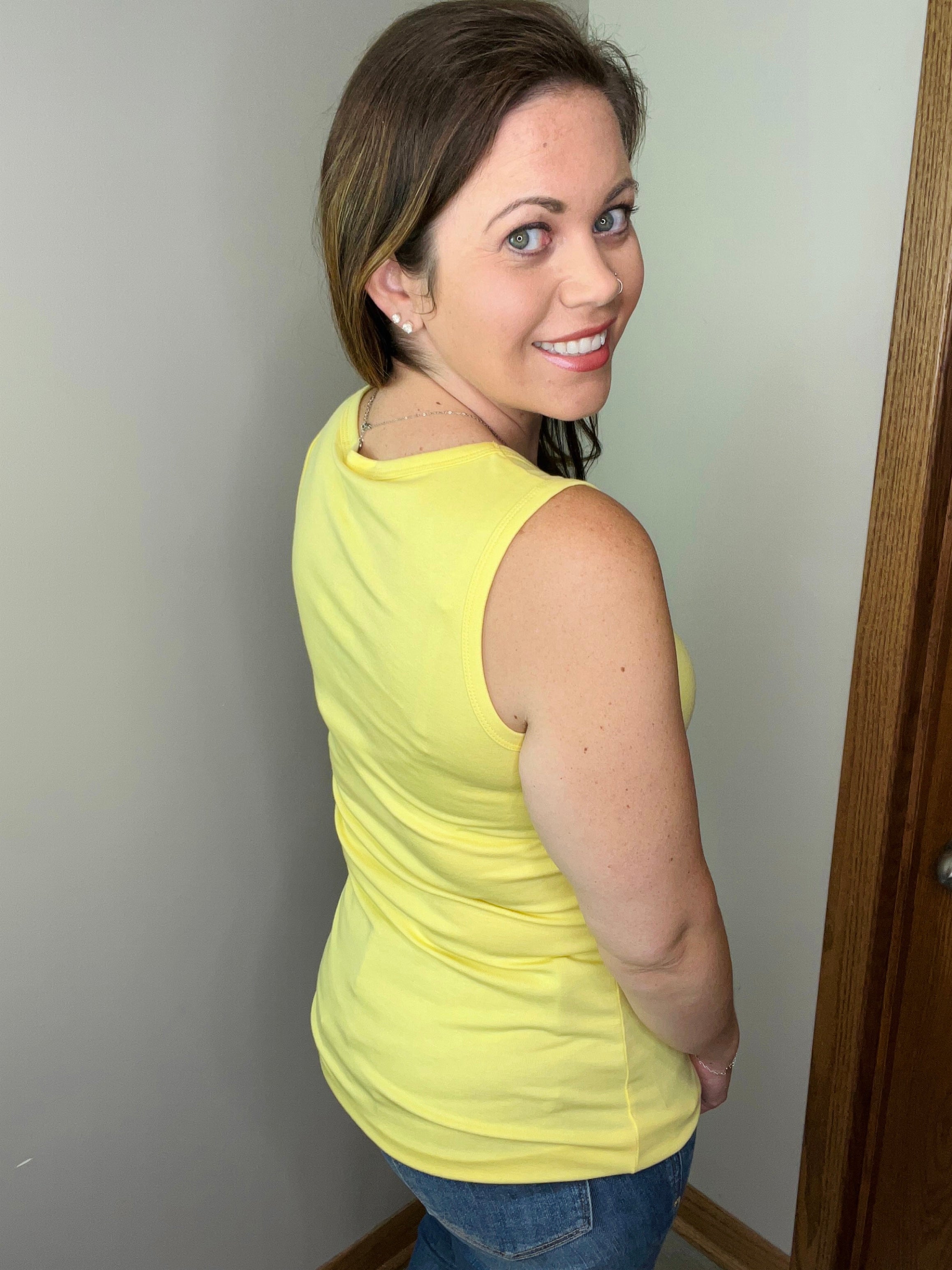 **Ava Tank- Yellow  FINAL SALE