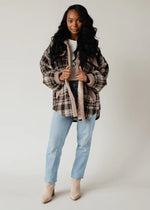 Load image into Gallery viewer, Huxley Plaid Jacket In Brown
