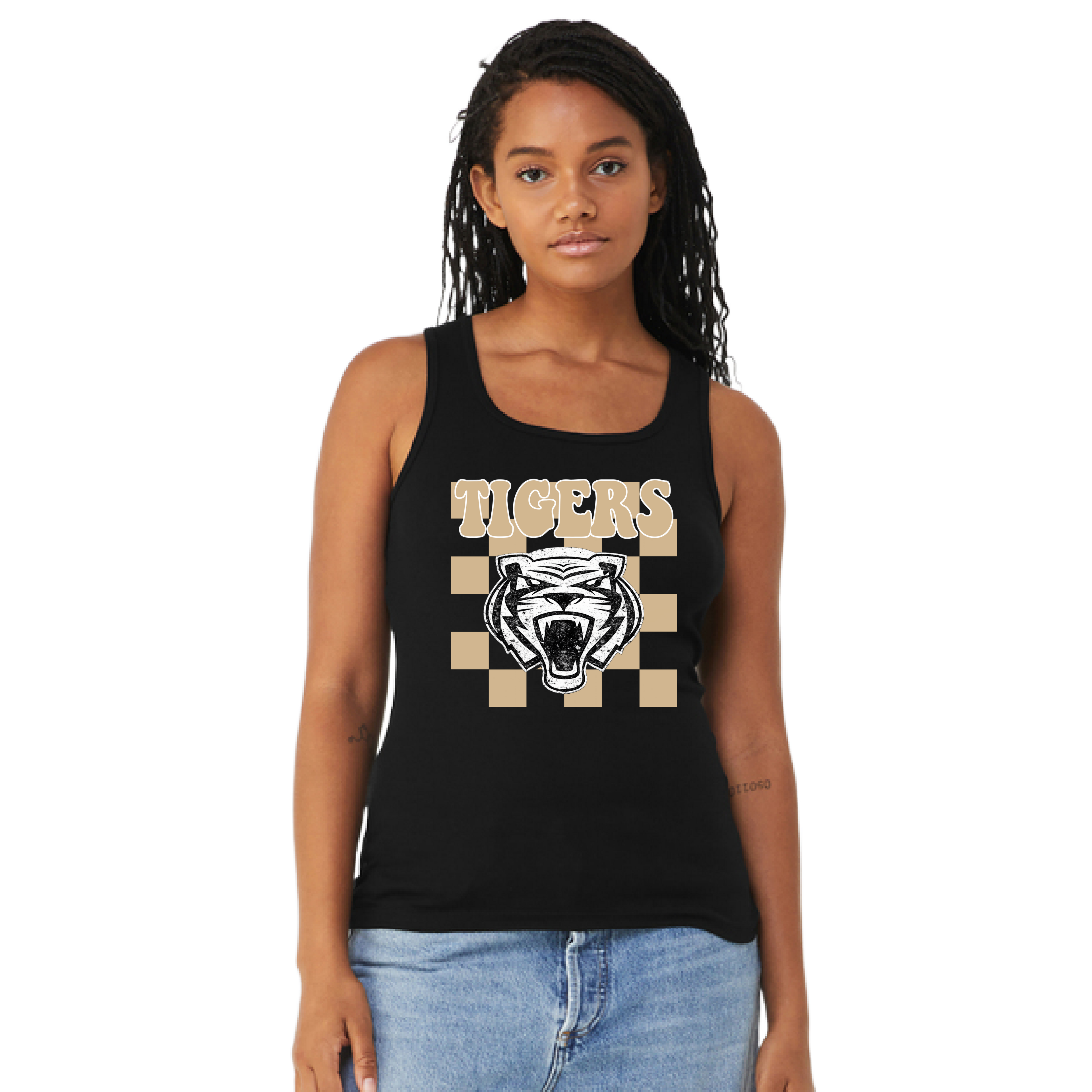 Tigers Checkered Tank