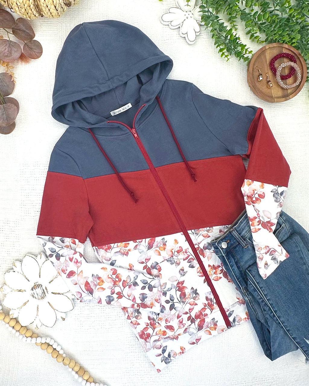 Colorblock Fullzip - Autumn Watercolor Mix
