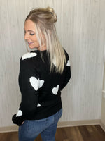 Load image into Gallery viewer, For the Love Sweater in Black FINAL SALE
